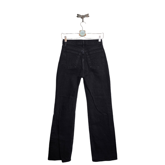 Abercrombie & Fitch 25×31 The '90s Relaxed Black Jean High Rise 25/0R - Picture 3 of 13